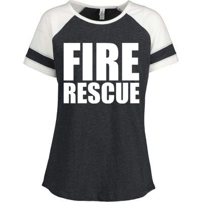 Fire Rescue Enza Ladies Jersey Colorblock Tee