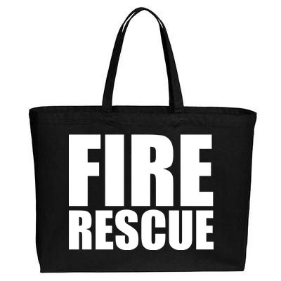 Fire Rescue Cotton Canvas Jumbo Tote