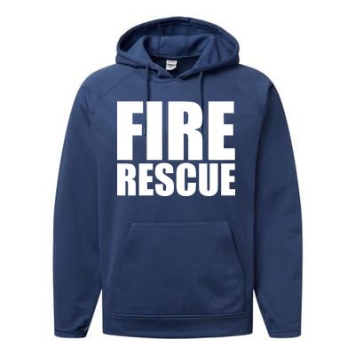 Fire Rescue Performance Fleece Hoodie