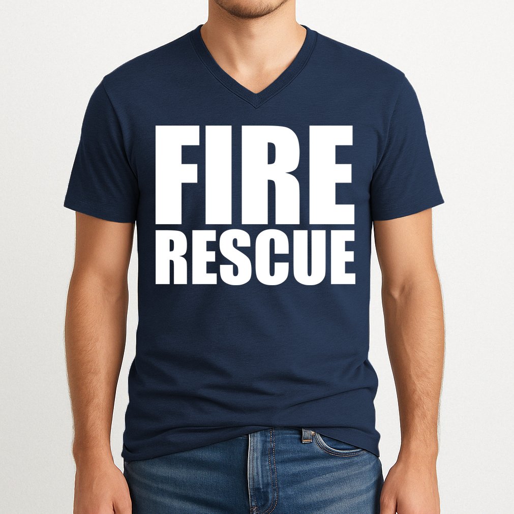 Fire Rescue V-Neck T-Shirt