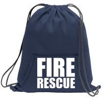 Fire Rescue Sweatshirt Cinch Pack Bag