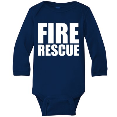 Fire Rescue Baby Long Sleeve Bodysuit