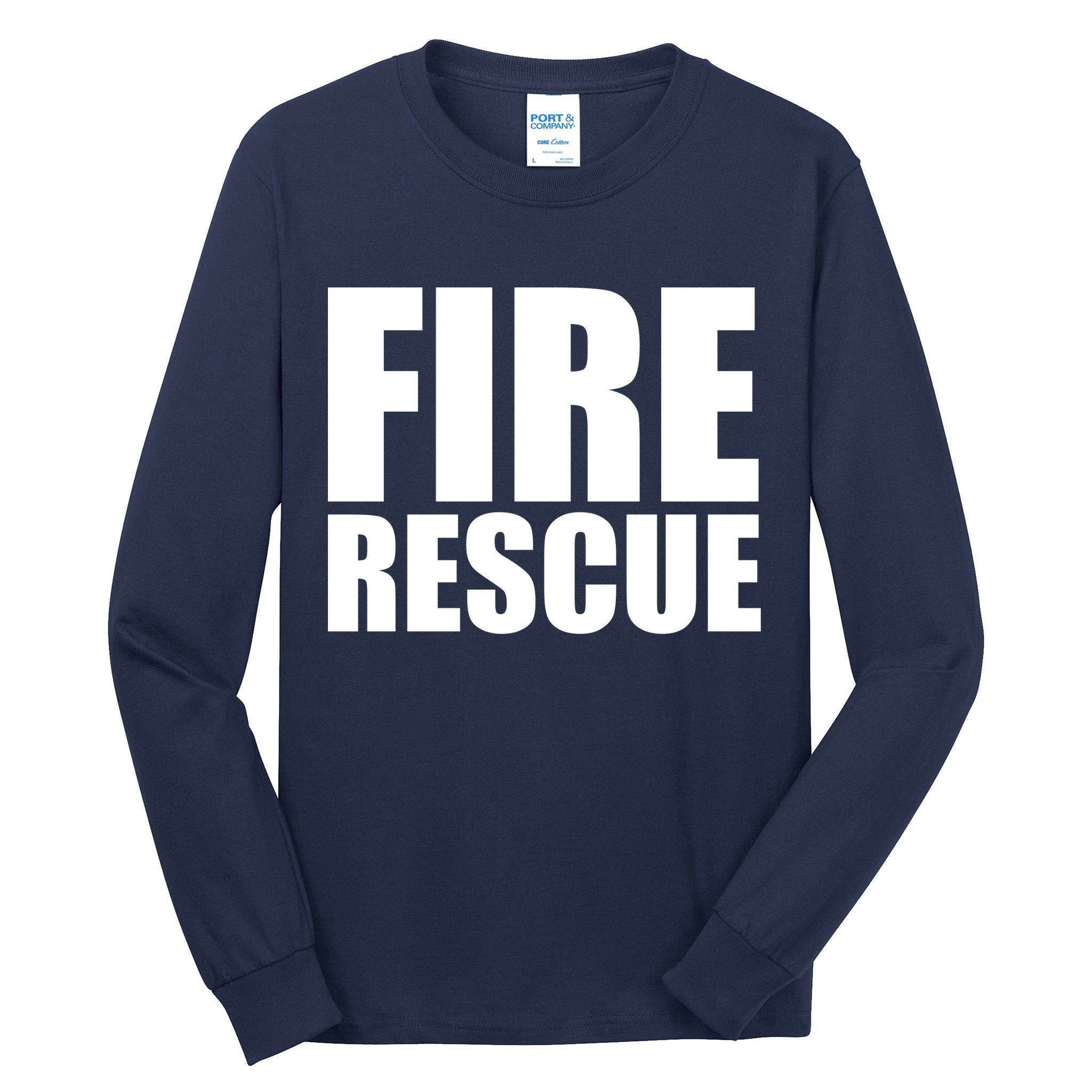 Fire Rescue Tall Long Sleeve T-Shirt
