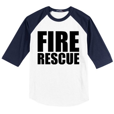 Fire Rescue Baseball Sleeve Shirt