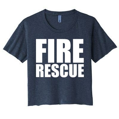 Fire Rescue Women's Crop Top Tee