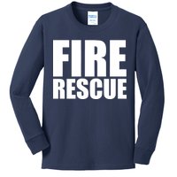 Fire Rescue Kids Long Sleeve Shirt