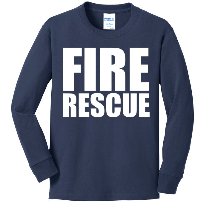 Fire Rescue Kids Long Sleeve Shirt