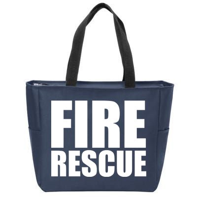 Fire Rescue Zip Tote Bag