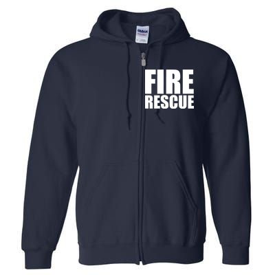 Fire Rescue Full Zip Hoodie