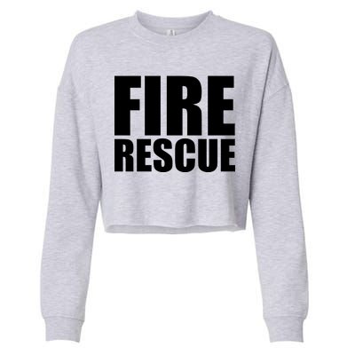 Fire Rescue Cropped Pullover Crew