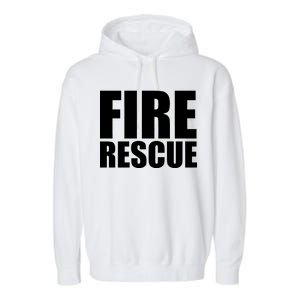 Fire Rescue Garment-Dyed Fleece Hoodie