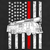 Fire Truck American Firefighter Thin Red Line Flag Adult Drive Performance Visor