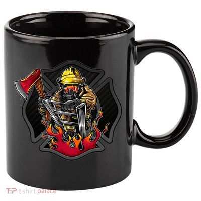 Firefighter 11oz C Handle Ceramic Mug