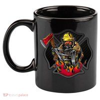 Firefighter 11oz C Handle Ceramic Mug