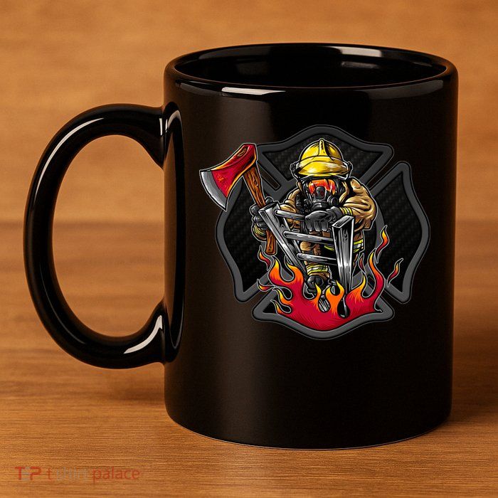 Firefighter 11oz C Handle Ceramic Mug