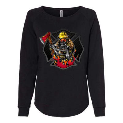 Firefighter Womens California Wash Sweatshirt