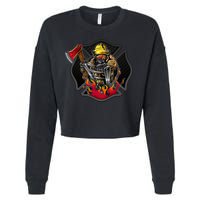 Firefighter Cropped Pullover Crew