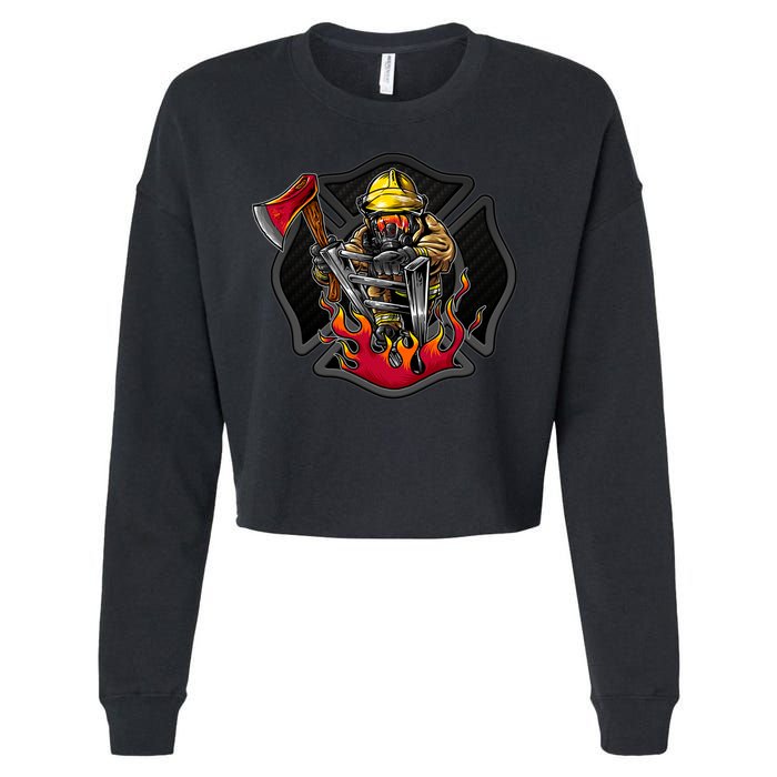 Firefighter Cropped Pullover Crew