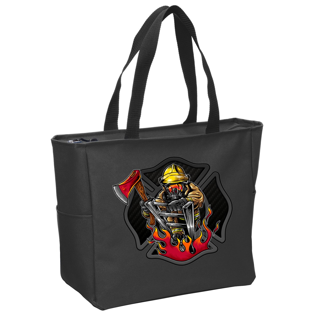 Firefighter Zip Tote Bag