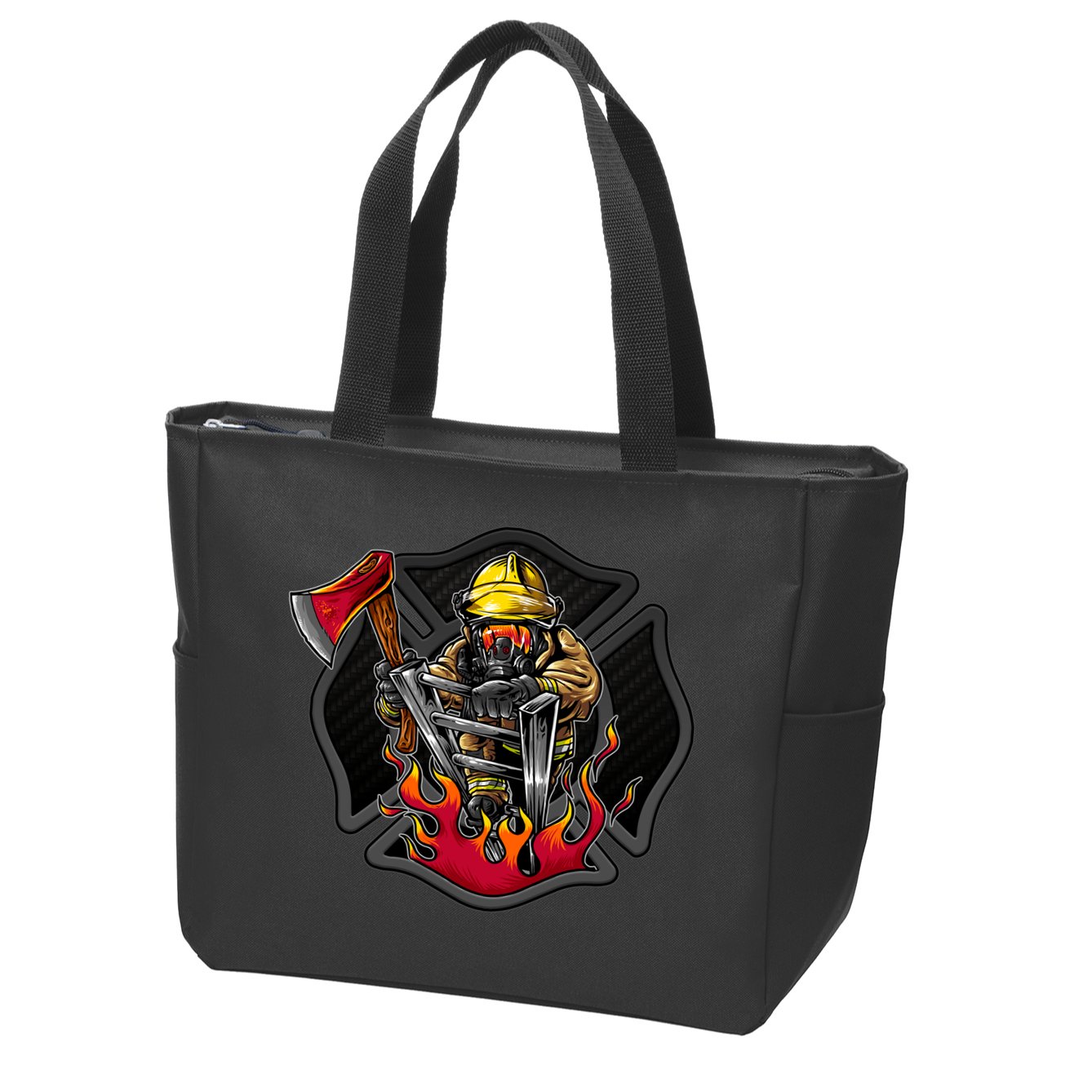 Firefighter Zip Tote Bag