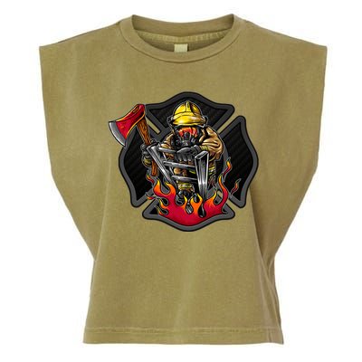 Firefighter Garment-Dyed Women's Muscle Tee