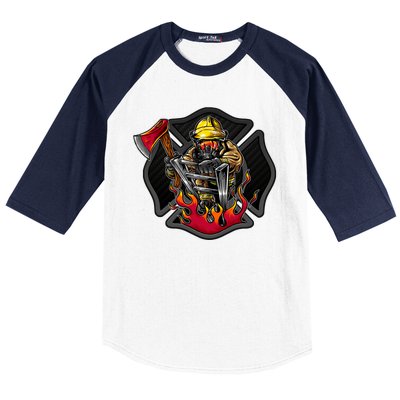 Firefighter Baseball Sleeve Shirt