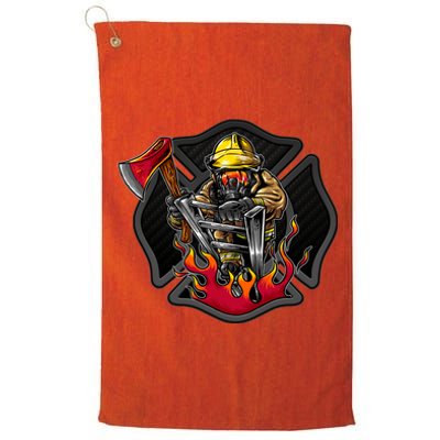 Firefighter Platinum Collection Golf Towel