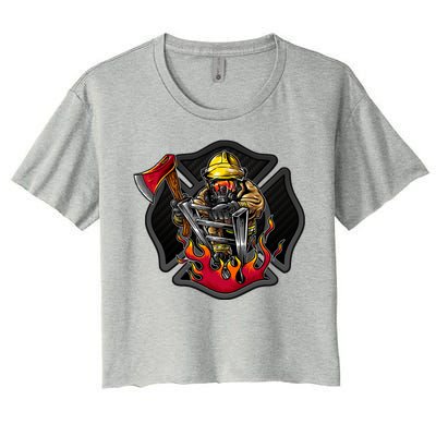 Firefighter Women's Crop Top Tee