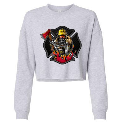 Firefighter Cropped Pullover Crew