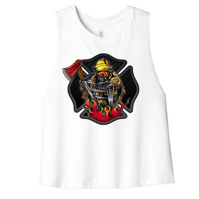 Firefighter Women's Racerback Cropped Tank