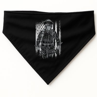 Firefighter American Flag USA-Made Doggie Bandana