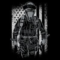 Firefighter American Flag Womens Tank Top