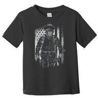 Firefighter American Flag Toddler T-Shirt