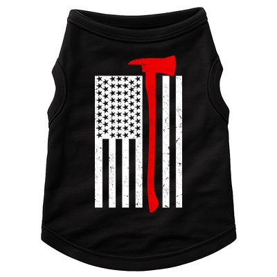 Firefighter Axe American Flag Doggie Tank