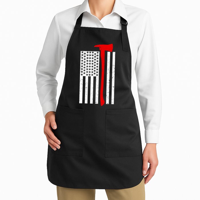 Firefighter Axe American Flag Apron