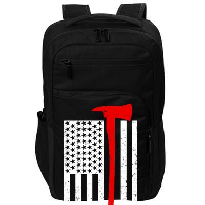 Firefighter Axe American Flag Impact Tech Backpack