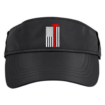 Firefighter Axe American Flag Adult Drive Performance Visor