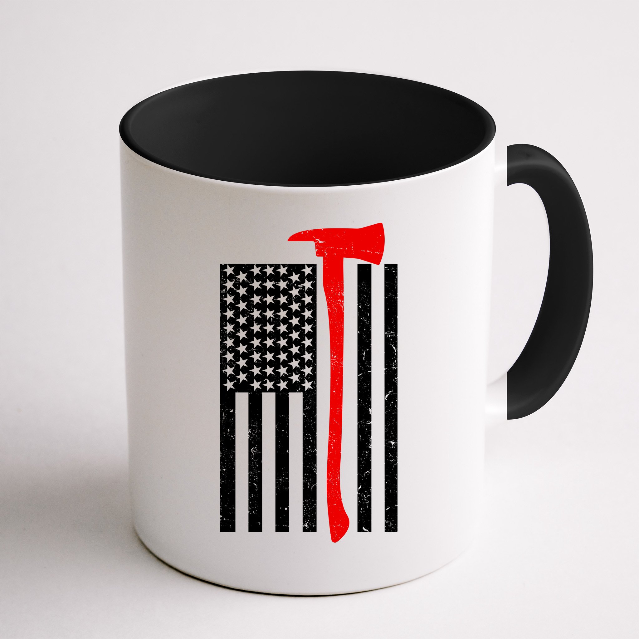 Firefighter Axe American Flag Mug