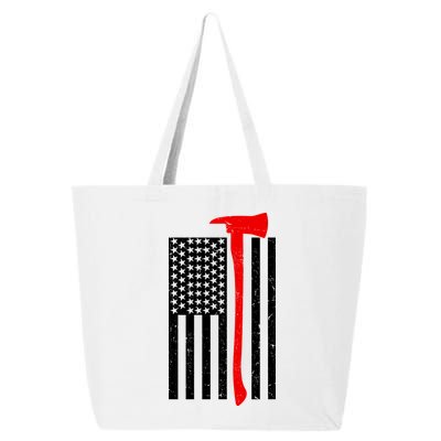 Firefighter Axe American Flag 25L Jumbo Tote