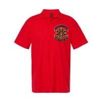 Firefighter Biker Logo First In Last Out Softstyle Adult Sport Polo