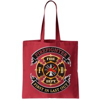 Firefighter Biker Logo First In Last Out Bag