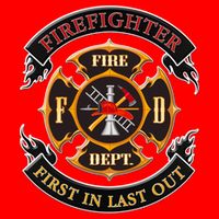 Firefighter Biker Logo First In Last Out Premium T-Shirt