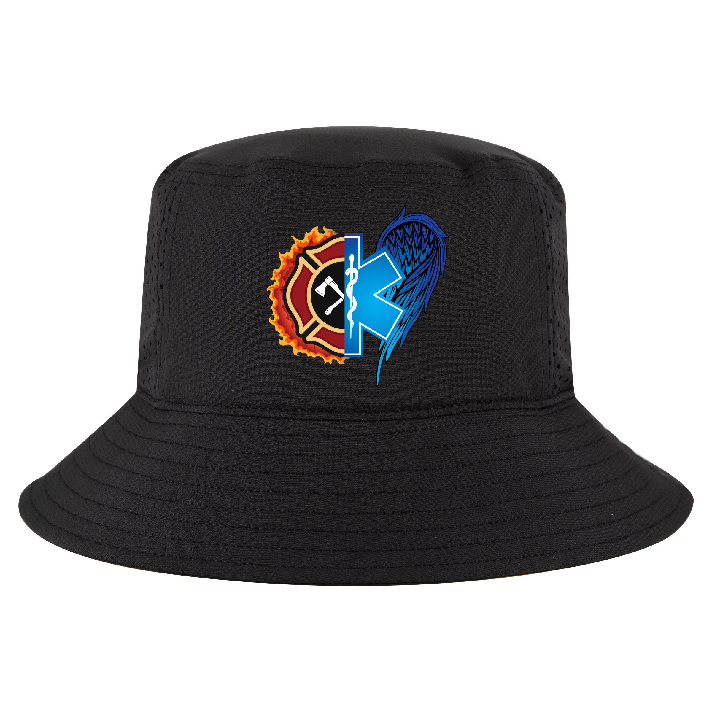 Firefighter Doctor Lifesavers Cool Comfort Performance Bucket Hat