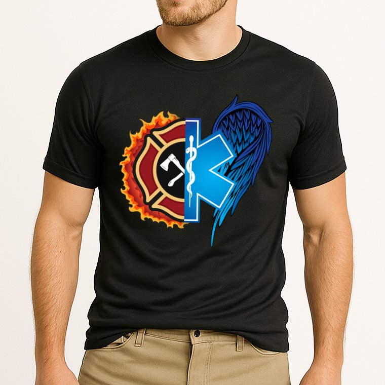 Firefighter Doctor Lifesavers Performance Shirt