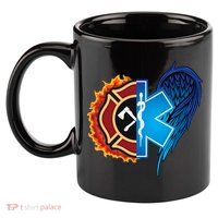 Firefighter Doctor Lifesavers 11oz C Handle Ceramic Mug