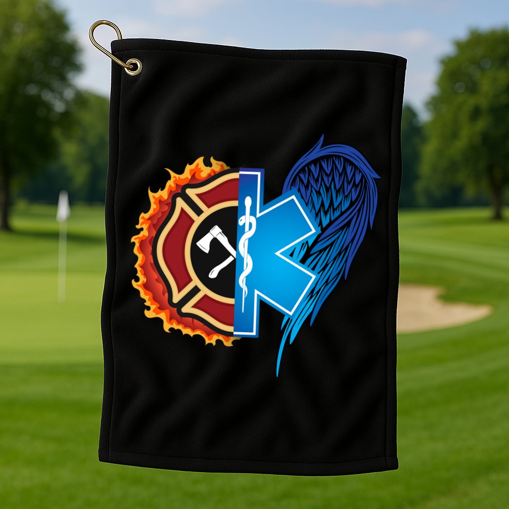 Firefighter Doctor Lifesavers Golf Towel