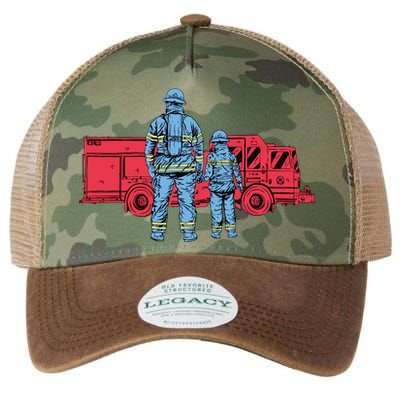Firefighter Father And Son Legacy Tie Dye Trucker Hat