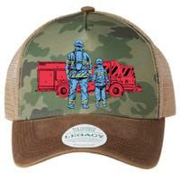 Firefighter Father And Son Legacy Tie Dye Trucker Hat