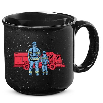 Firefighter Father And Son 15oz Campfire Ceramic Mug
