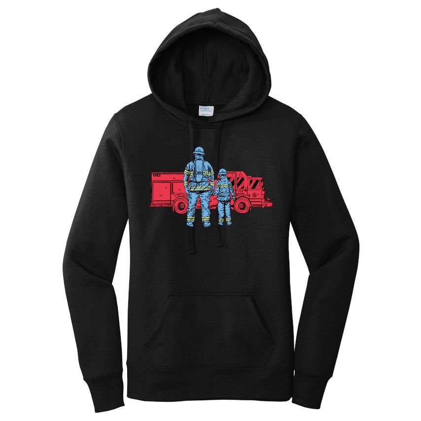 Firefighter Father And Son Women's Pullover Hoodie